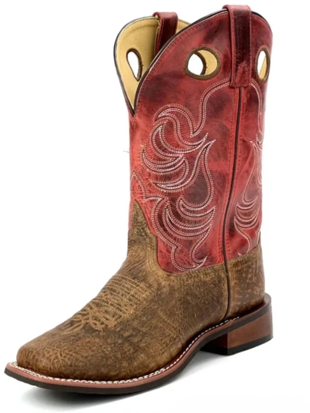 Smoky mountain boots brown leather cowboy western shoes boots size 9.5